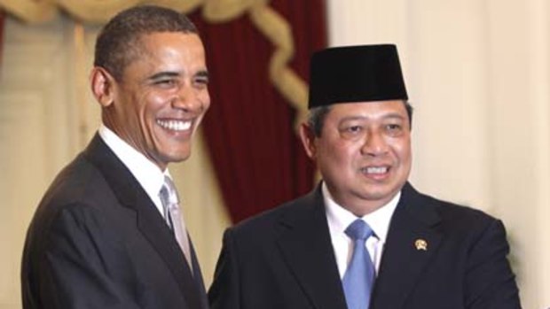 Litmus test ... Mr Obama and Susilo Bambang Yudhoyono.