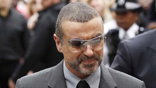 In tears ... George Michael is having a tough time in prison.