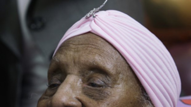 Outlived her family ...   Gertrude Baines was 115 years old.