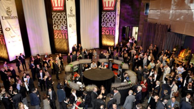 Guests at the Good Food Guide 2011 awards night at the National Gallery of Victoria on Monday night.
