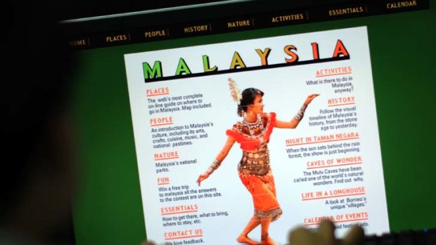Here's laughing at you ... a Malaysian  website under attack.