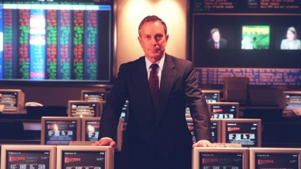 Back in the day: Bloomberg at the firm's Sydney office in the late 1990s.