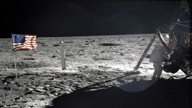 One small step: But which foot did Neil Armstrong first put on the moon - left, right or both together?