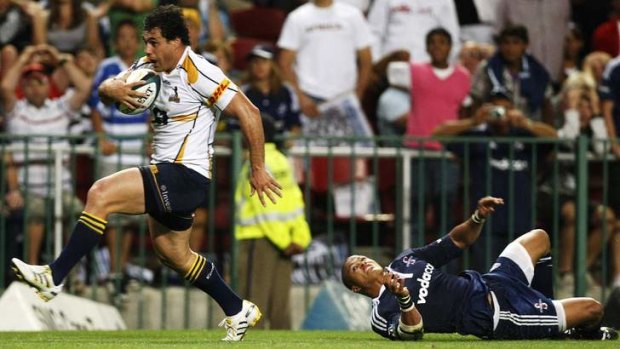 Fond memories ... George Smith scores the winning try for the Brumbies against the Stormers in Cape Town in 2010.