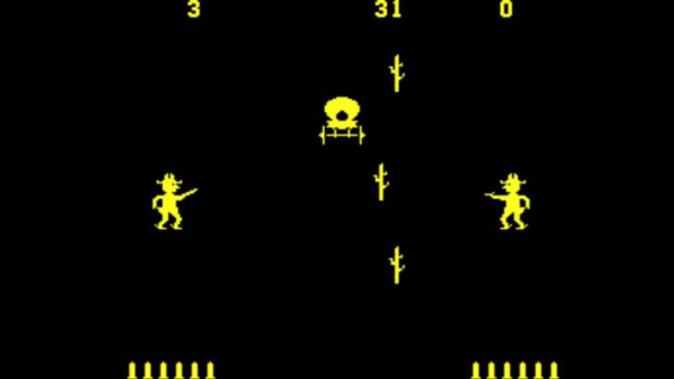 1975's Gun Fight: Possibly the first video game that this writer ever played.