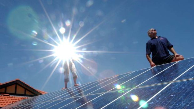Here comes the sun ... a pay-as-you-go solar panel system is already popular in the US.