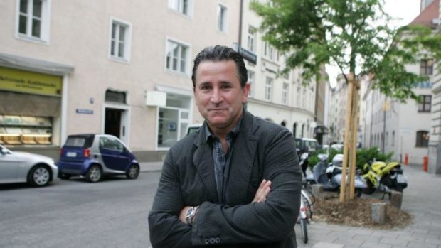 Avid football fan: Anthony LaPaglia, pictured during the World Cup in Germany in 2006.