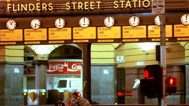 Flinders Street Station at night is a scary place for many women. 