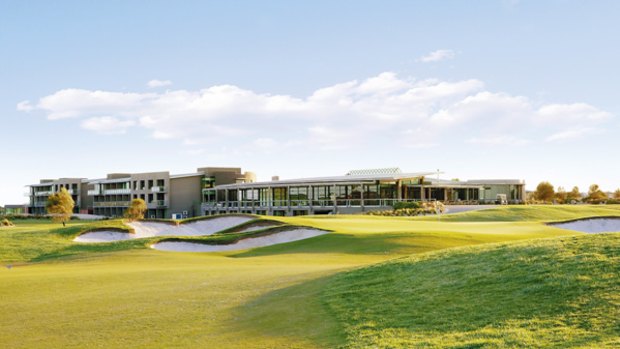 Among the dunes and fairways ... Peppers The Sands Resort overlooks a Stuart Appleby-designed golf course and includes restaurant, gym and pool.