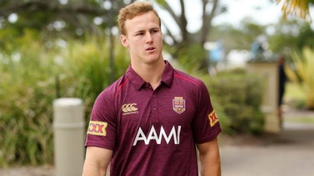 Racing the clock ... Maroons halfback Daly Cherry-Evans.