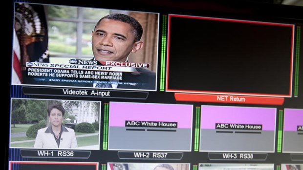 ABC broke into afternoon programming to carry the Obama interview from the White House.