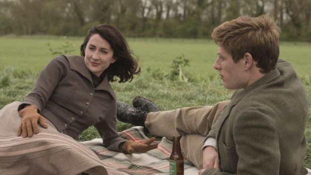 Morven Christie and James Norton, the young sleuthing vicar  in Grantchester.
