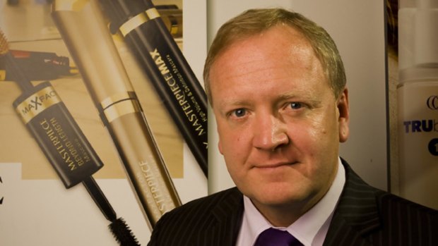Smart move . . . John Simcocks is the sales director for cosmetics company The Heat Group.