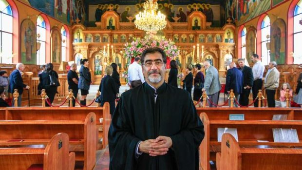 Alex Kalloniatis chief cantor at St Nicholas Greek Orthodox Church.