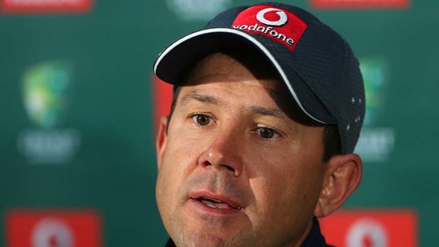 Ricky Ponting tells the media of his decision to retire after the Perth Test.