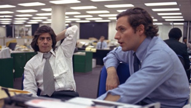 Carl Bernstein (left) and Bob Woodward in 1973.