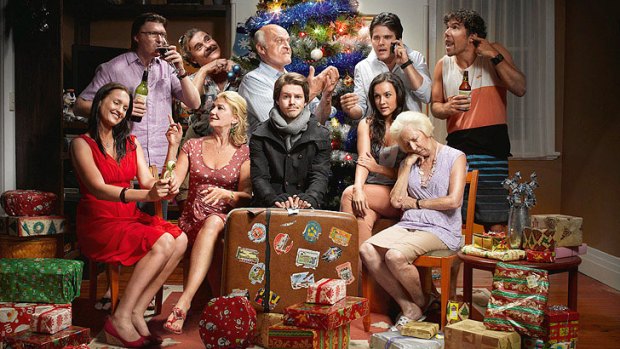 The cast of <i>A Moody Christmas</i>.