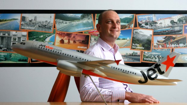 Smiling service ... Jetstar's Bruce Buchanan aims to reduce complaints.