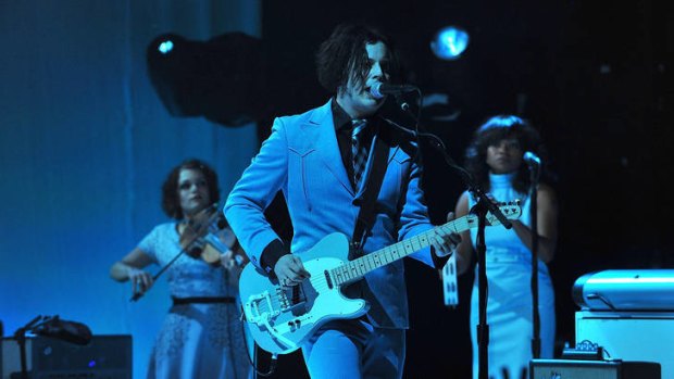 Jack White performs at the American Express Unstaged series, in partnership with Vevo and YouTube, at Webster Hall, New York.