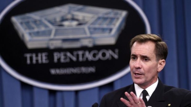 Pentagon press secretary Rear Admiral John Kirby announces Godane's death.