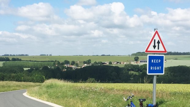 Cycling through Flanders Fields.