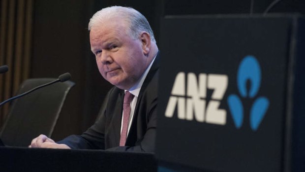 ANZ chief executive Mike Smith is taking a relatively upbeat view of the economy.