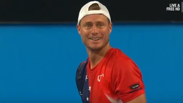 Australian favourite Lleyton Hewitt looked stunned by the show of sportsmanship. 