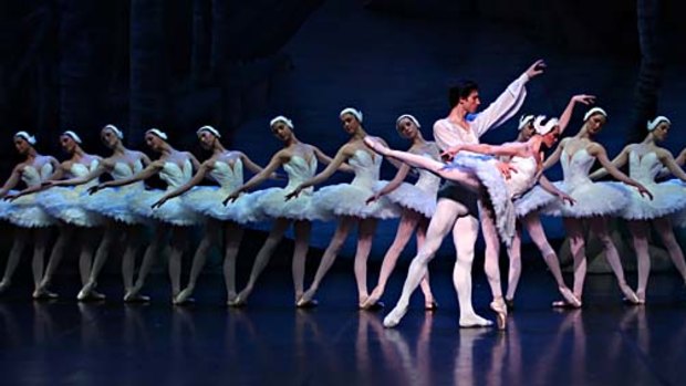 A scene from Swan Lake.
