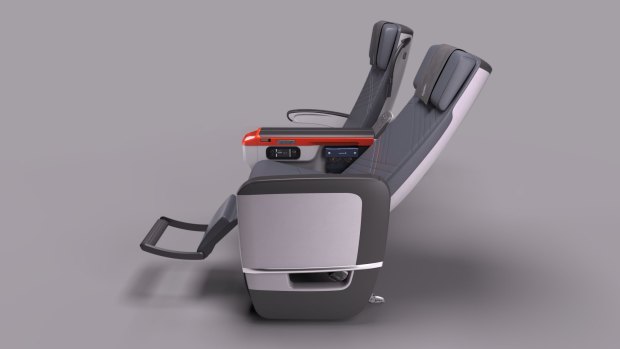 Singapore Airline's premium economy seats.