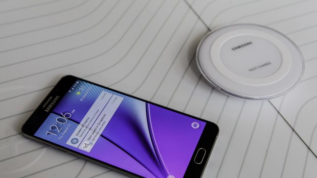 The phones can be charged wirelessly using a special charging pad.