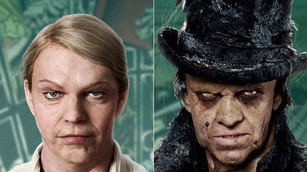 The many faces of Hugo Weaving in Cloud Atlas.