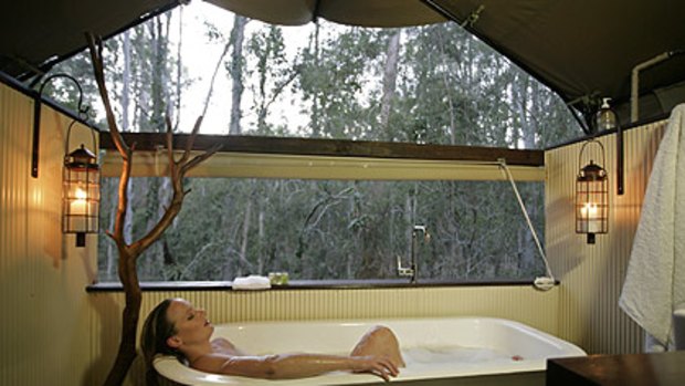 Go glamping ... a luxury tent ensuite.