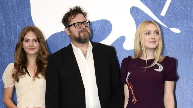From left, British actress Emilia Jones, Dutch film director and screenwriter Martin Koolhoven and US actress Dakota Fanning.