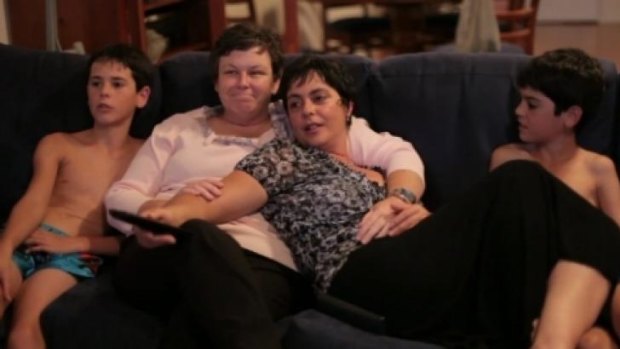 A scene from <i>Gayby Baby</i>, a film about families with same-sex parents. 