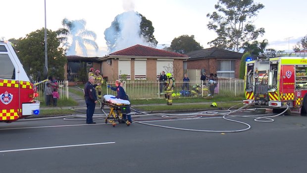 Firefighters arrived to find the house well alight.