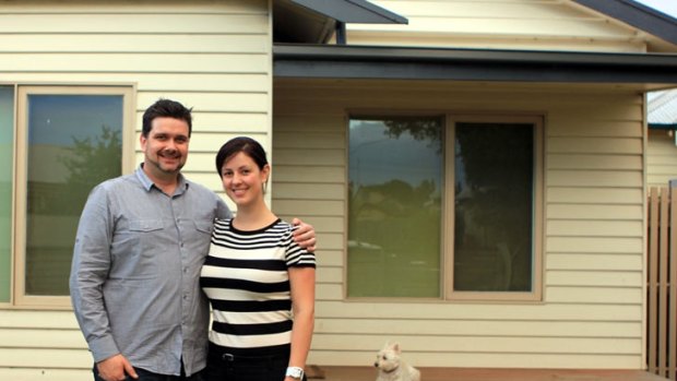 Getting ahead ... Aaron Donaldson and Sarah Pike will use their investment property to offset their taxable income.