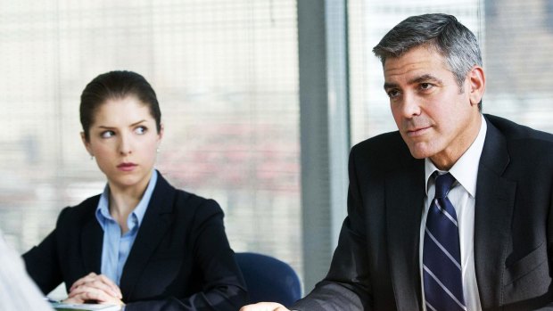 Anna Kendrick and George Clooney in <i>Up In the Air</i>.