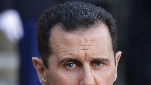 Hitting out ... Syria's President Bashar al-Assad.