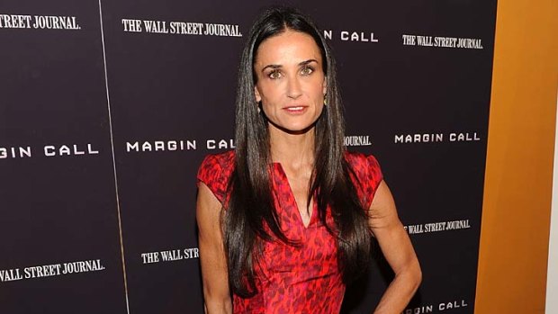 Lost weight ... Demi Moore attends the premiere of Margin Call last week.