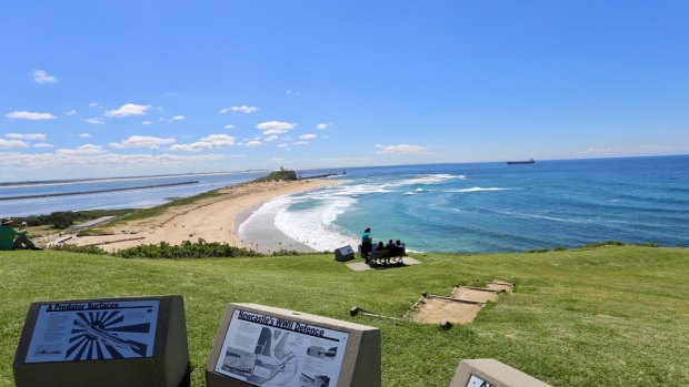Enjoy sweeping sea views from Fort Scratchley.