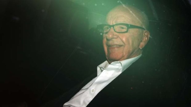 Bouncing back ... Rupert Murdoch is all smiles in London this week.