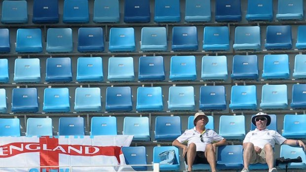 Not much to cheer about ... England fans have been starved of success in recent games.