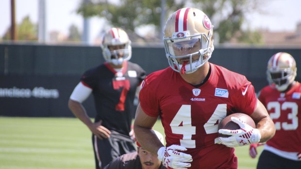 Working out: Jarryd Hayne.