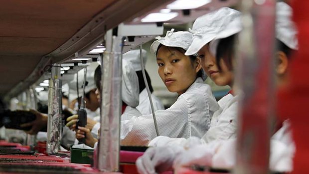 China's factories aren't growing as fast as before.