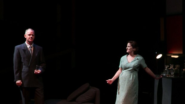 Gerard Carroll as Richard, left, with Sonia Todd as Edith Campbell Berry in <i>Cold Light</i>.