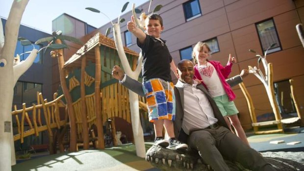 Prince George might enjoy a run around the new playground at the Centenary Hospital for Women and Children.