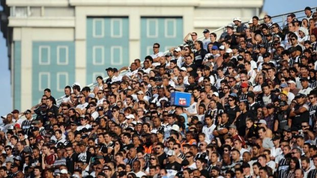 Supporters of Corinthians team in Brazil.