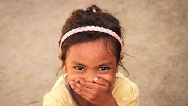A girl from Bantayan smiles.