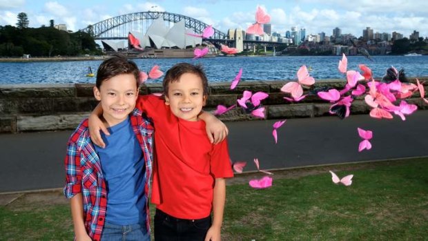 Talented family: Samuel and Benjamin Park, eight and six, will star in <i>Madame Butterfly</i>.