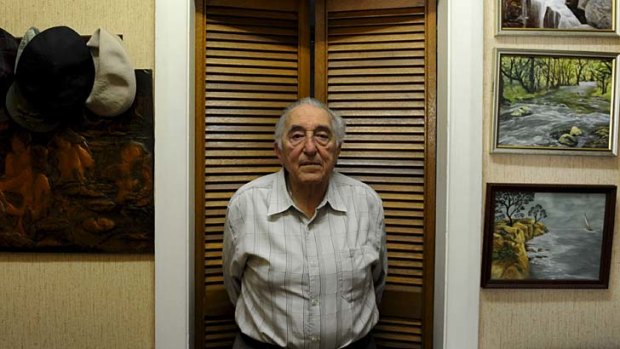 Doing it tough: Pensioner George Gergely, 88, at his Maroubra home.
